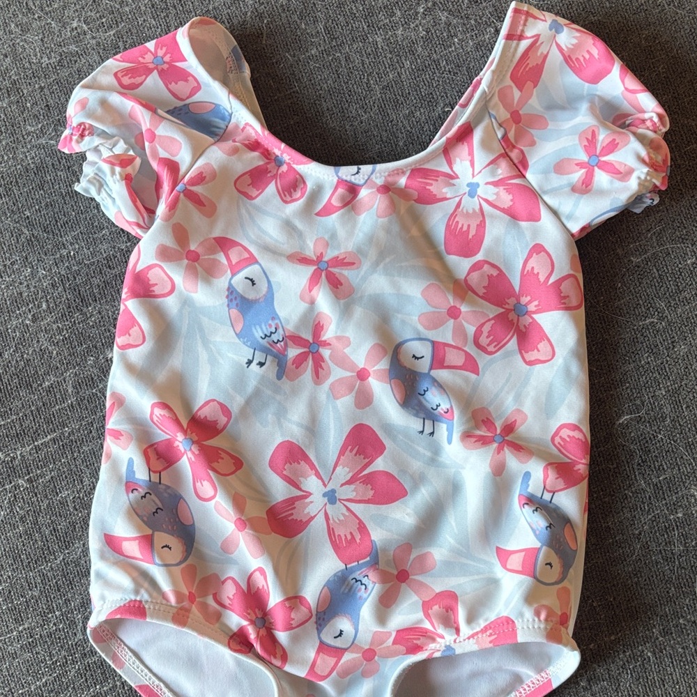 EUC Carter's Bird and Flower Swimsuit